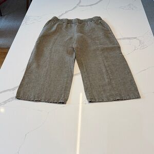 Eileen Fisher  organic linen wide leg pants